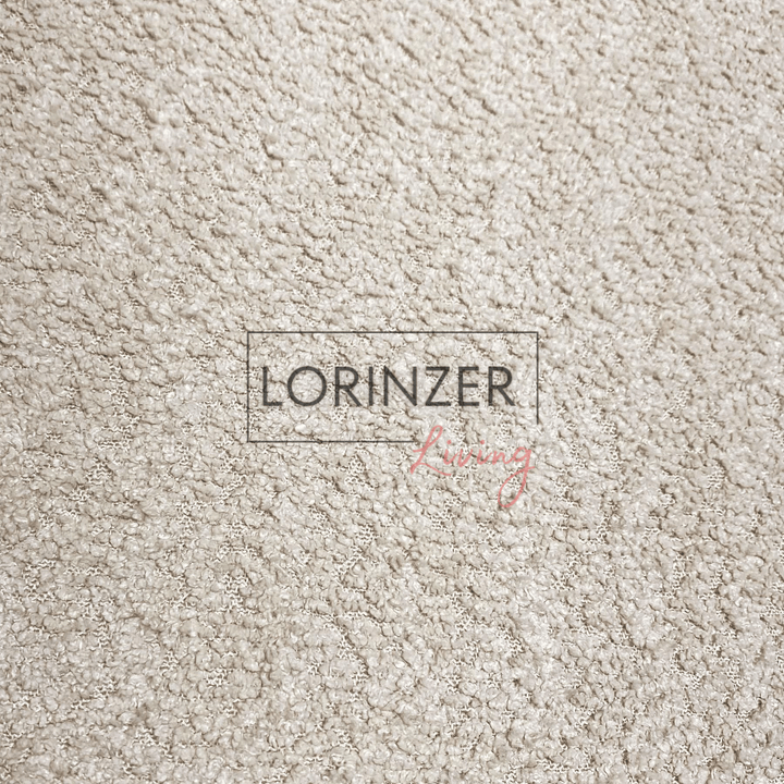 Boucle Bed white teddy wing back Lorinzer Living