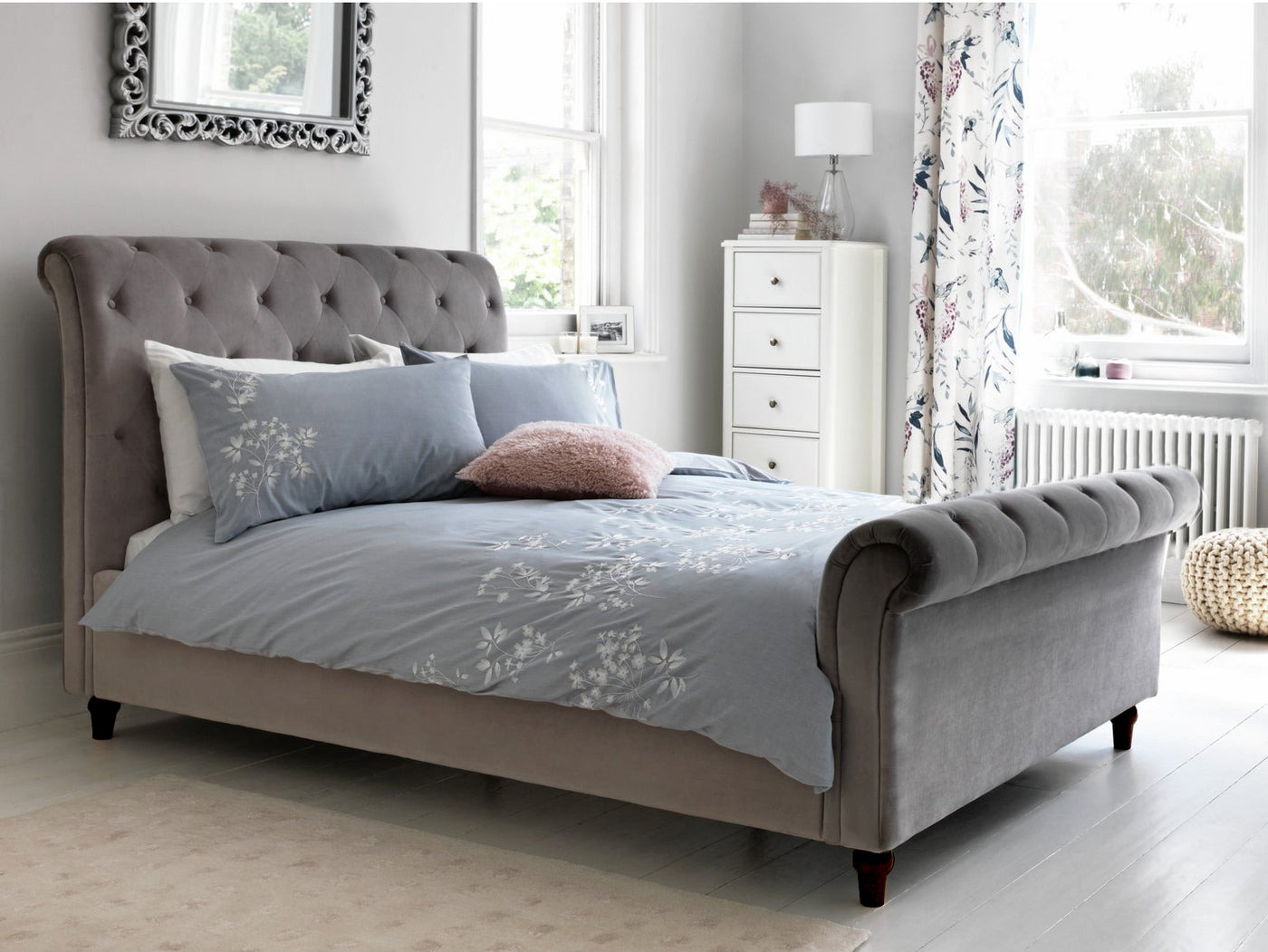 Chesterfield Sleigh Bed Frames 