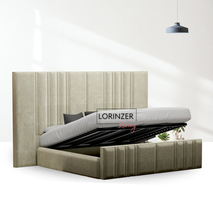 Windsor Tall & Wide Panel Headboard Bed Frame with Ottoman Option