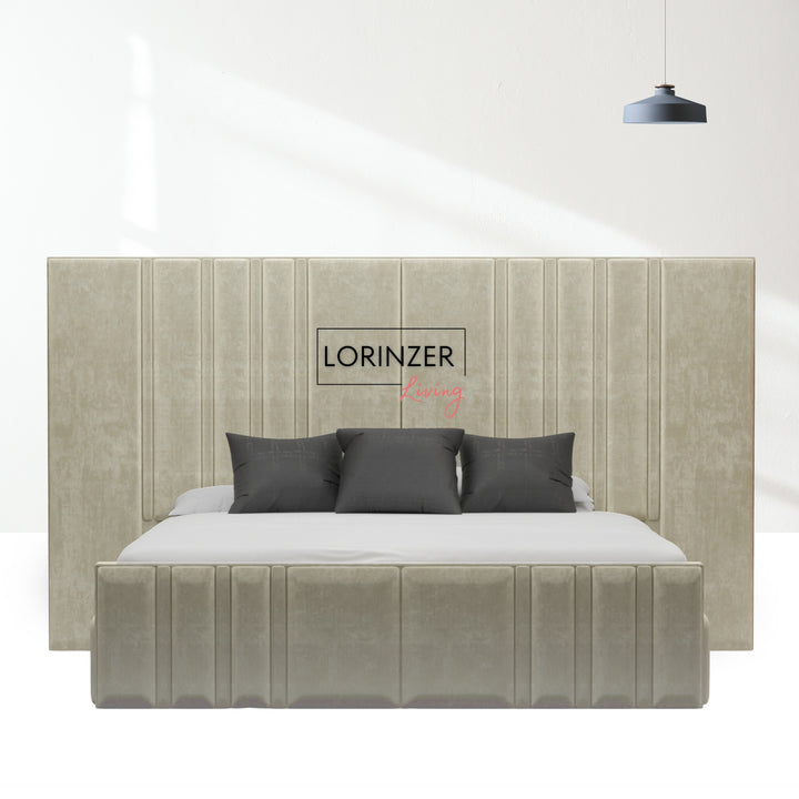 Windsor Tall & Wide Panel Headboard Bed Frame with Ottoman Option