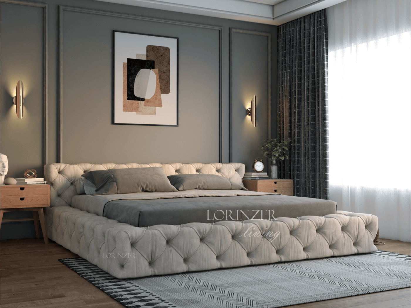 Cream bed