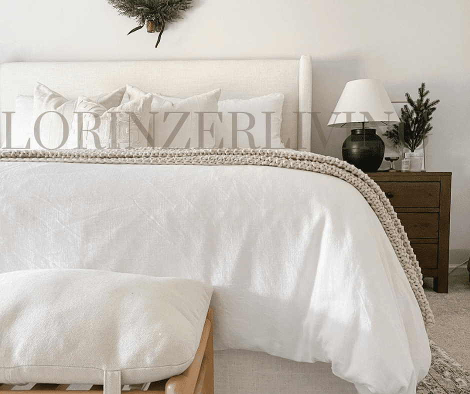 Venus Linen cream winged bed - 1