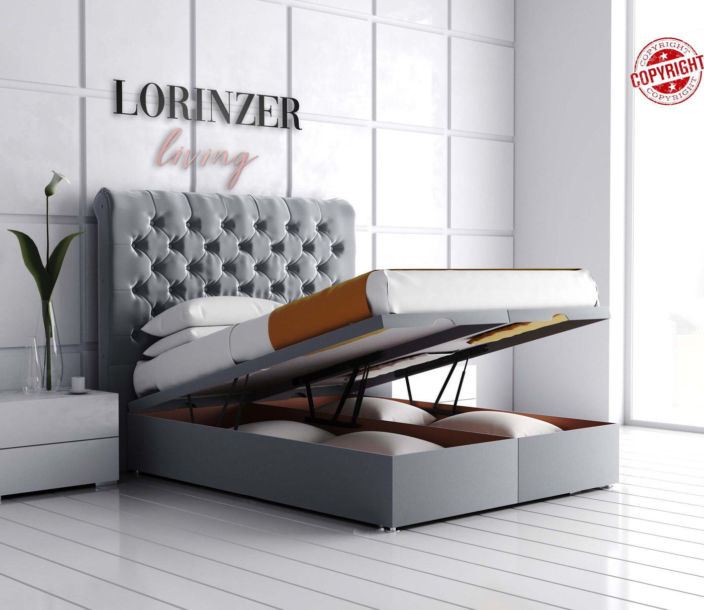 Marcella Divan Ottoman Storage Bed