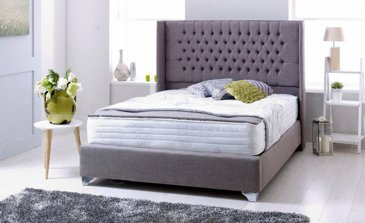 colorado silver chenille winged bed