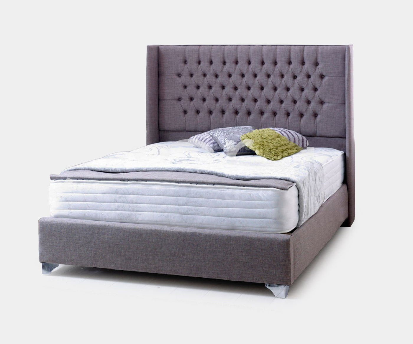 colorado silver chenille winged bed