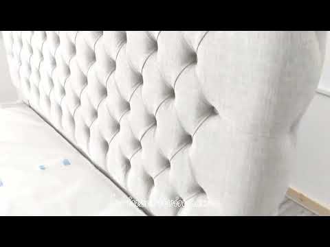 Tokyo Linen Chesterfield bed