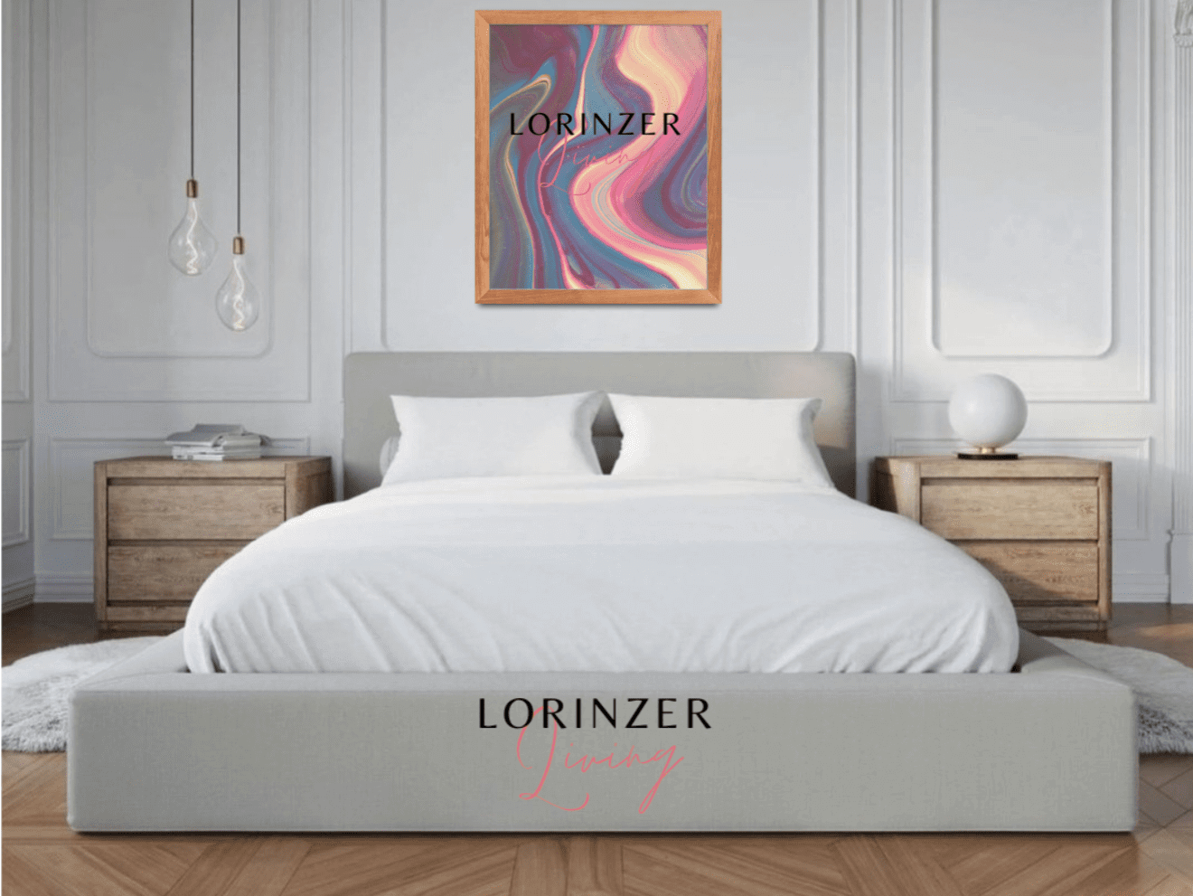 Scandinavian Ambassador park lane bed Lorinzer living | Lorinzer Living