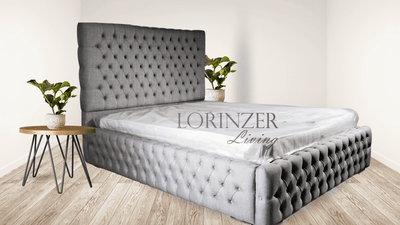 Tokyo Linen Chesterfield bed | Lorinzer Living